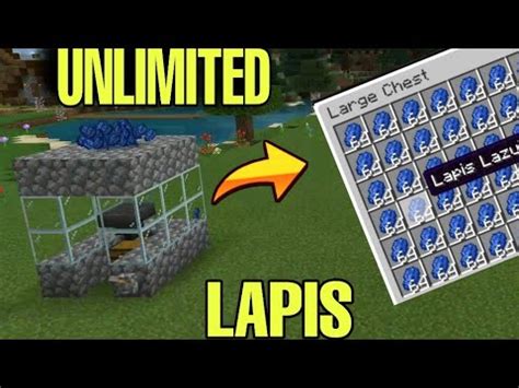 HOW TO MAKE UNLIMITED LAPIS LAZULI XP FARM POCKET EDITION