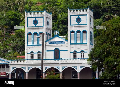 Cathedral In Downtown Pago Pago Tutuila Island American Samoa Stock