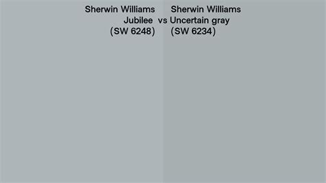 Sherwin Williams Jubilee Vs Uncertain Gray Side By Side Comparison