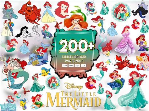 200Little Mermaid SVG, Little Mermaid PNG , Little Mermaid C - Inspire ...