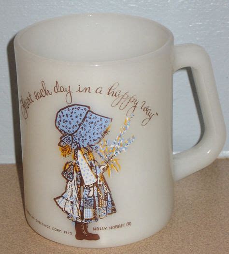 Vintage 1972 Holly Hobbie Mug Start Each Day In A Happy Way American