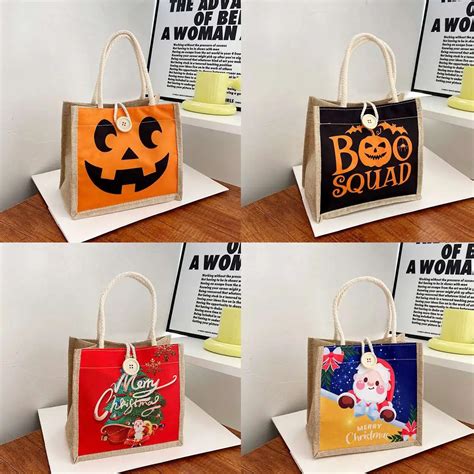 Bolso De Mano De Navidad Con Dibujos Animados Para Ni Os Bolsa De