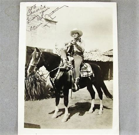 Original Gene Autry Signed Photo champ and Guitar 1950s | Etsy