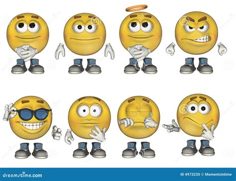 3d Emoticons Set 1 Stock Illustration Illustration Of Smiley 4973235