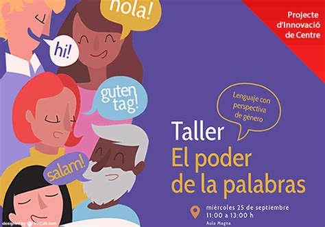 Taller El Poder De Las Palabras Lenguaje Con Perspectiva De Género