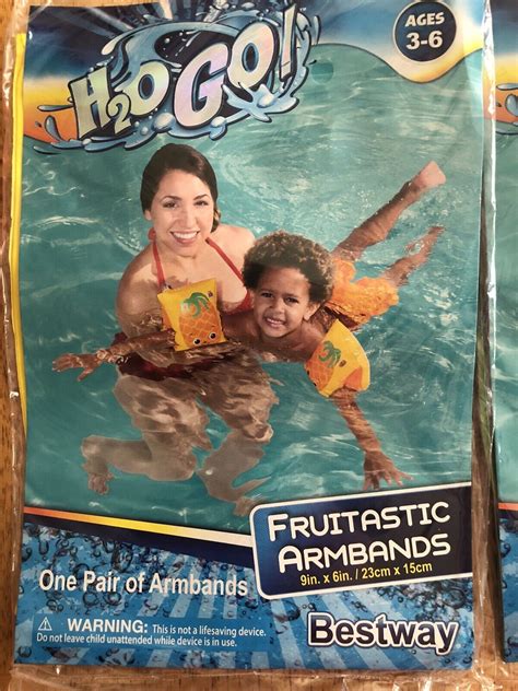 Pr Swimmies Armbands Floaties Bestway H O Go Fruitastic Strawberry