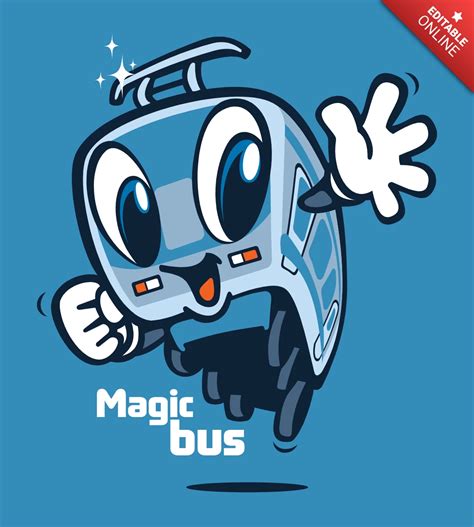 Magic Bus T Shirt Design Template Free Design Template