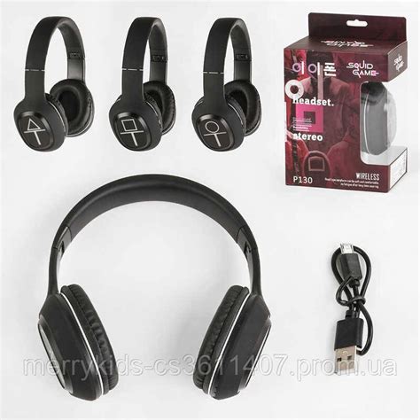 Наушники 3 Вида, Беспроводные Bluetooth, USB Кабель, в Кор. /80 ...