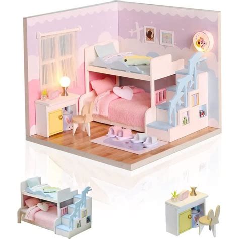 Cuteefun Maison Miniature A Construire Pour D Butants Diy Maison Poupee