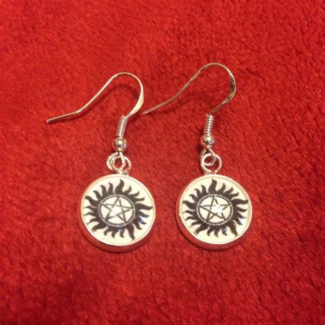Supernatural Demon Ward Earrings By Epicbuttons On Etsy