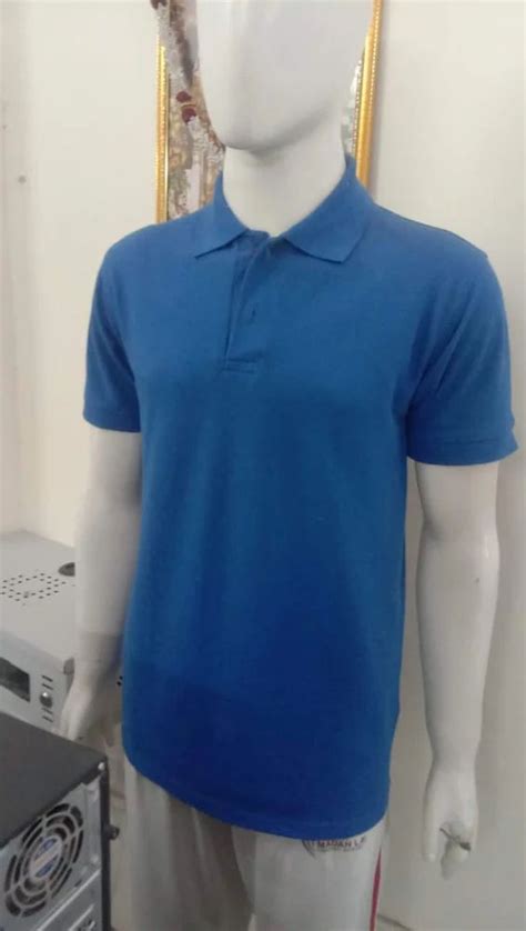 V Neck Blue T Shirts Half Sleeves Plain At Rs Piece In New Delhi