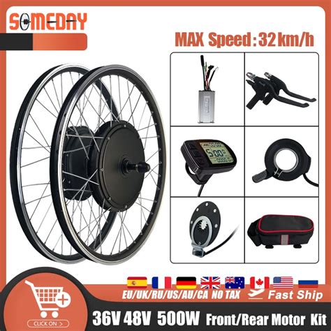 Kit De Conversion Pour V Lo Lectrique Roue Motoris E Avant Arri Re Sans