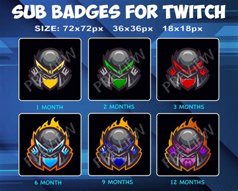 Warrior Samurai Twitch Kick Sub Badges Subscribers Sub Bit Loyalty