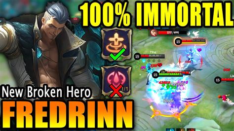 NEW BROKEN HERO FREDRINN TOP 1 GLOBAL FREDRINN BEST BUILD AND EMBLEM