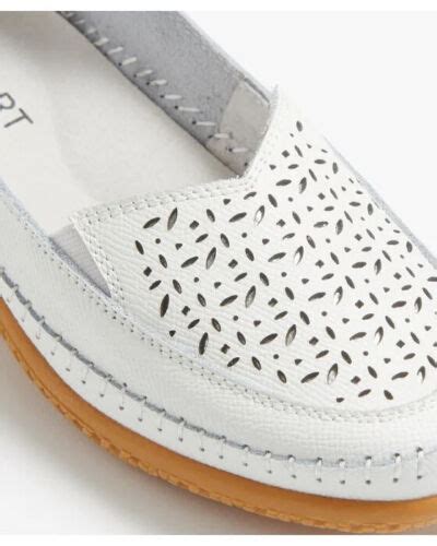 Damart White Moccasin Shoes Wide And Extra Wide Fit Rrp £3900 Ref 5 Ebay