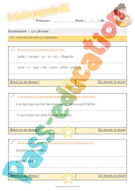 Comment Construire Des Phrases Injonctives Examen Evaluation