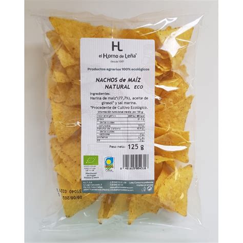 El Horno de Leña NACHOS DE MAIZ NATURAL 125gr