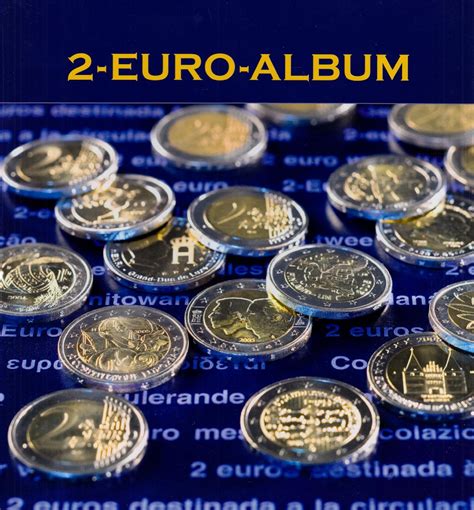 Vordruckalbum für 2 EUR Euro Gedenkmünzen Bd 1 2 im Set alle