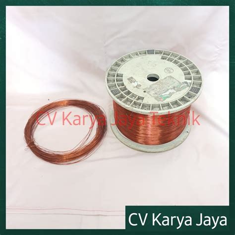 Jual Kawat Email Kawat Tembaga Harga Per Ons 100 Gram 0 4 0 9 Mm