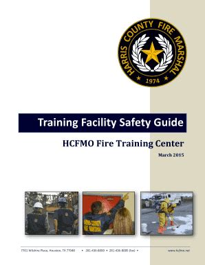 Fillable Online Training Facility Safety Guide Harris County Fire