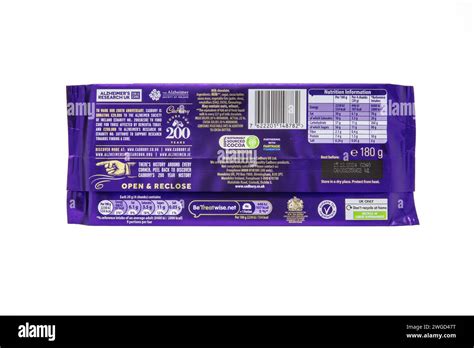 Cadburys Dairy Milk Limited Edition Th Anniversary Bar Stock Photo