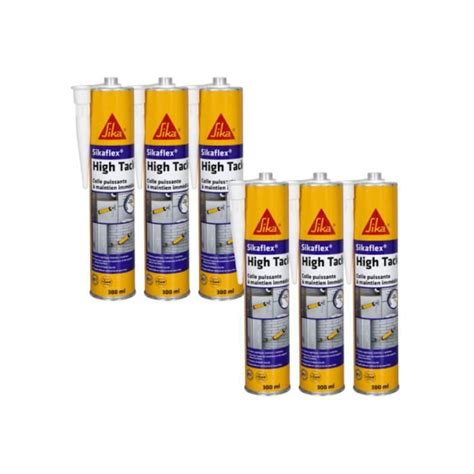 Lot De Mastic Colle Prise Rapide Sika Sikaflex High Tack Blanc