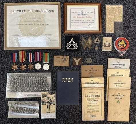 At Auction WW2 British Dunkirk 5th Recce Corps Medal Group To