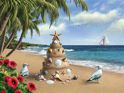 Tropical Christmas Cards Tropical Christmas Christmas Paintings