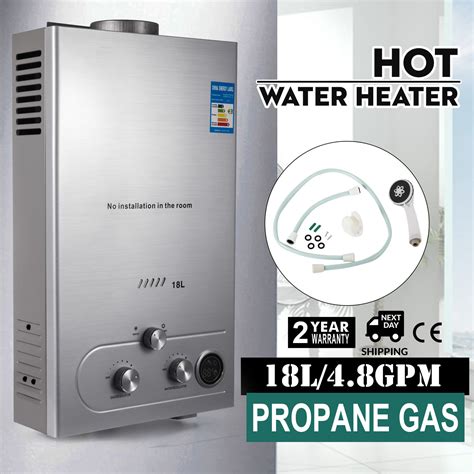 L Chauffe Eau Instantan Gaz Propane Butane Avec Douche Inox Ebay