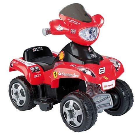 Feber Quad Ferrari V Hicule Electrique Pour Enfant Volts