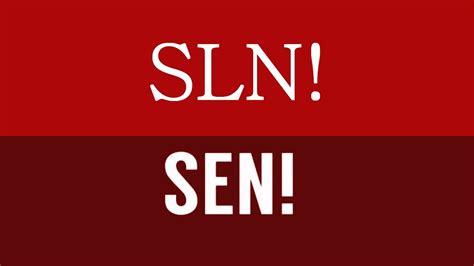 Sln And Sen Logos Long Version Youtube