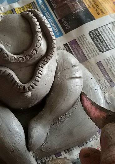 How To Make Ganesh Idol At Home Ganpati Clay Idol Eco Friendly