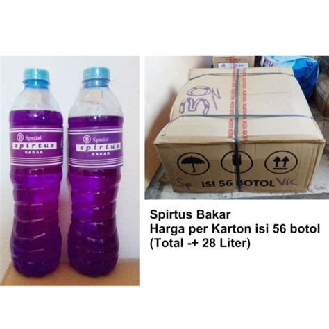 Jual Spirtus Bakar Per Botol Ml Spirtus Cair Bunsen Bahan Bakar