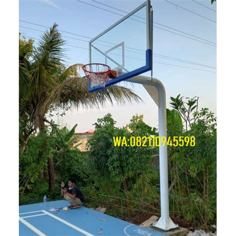 Jual Ring Basket Tiang Tanam Lengkap Dengan Papan Pantul Jaring Ring