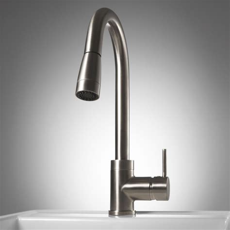 Finite Single Hole Kitchen Faucet With Swivel Spout And Pull Down Spray Kitchen Faucet Single