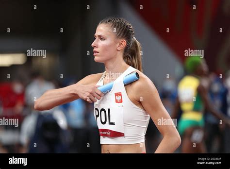 Tokyo Japan 7th Aug 2021 Natalia Kaczmarek Of Poland Reacts Before