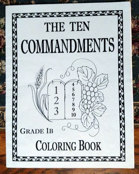 Ten Commandments Coloring Pages Catholic Tobanga Colors