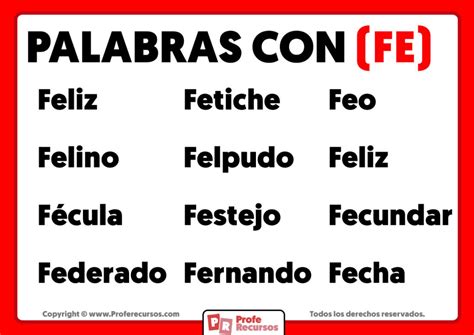 Palabras Con Fe Ejemplos De Palabras Con Fe