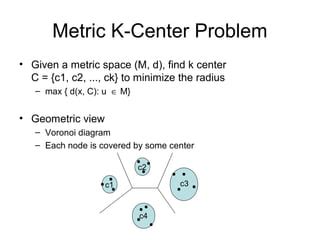 Metric K Center Ppt