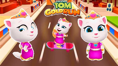 Talking Tom Gold Run Princess Angela Gameplay Walkthrough Android