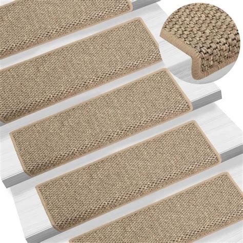 Qut Tapis D Escalier Autocollants Pcs X Cm Beige Fonc Ab