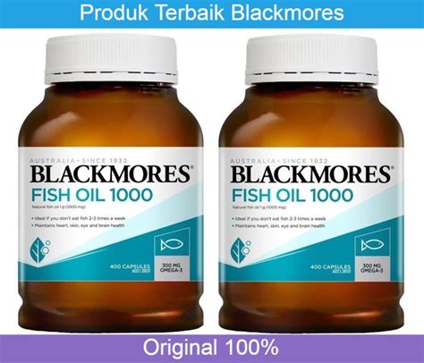 READY STOCK Blackmores Fish Oil 1000mg 400 Capsules Lazada Indonesia