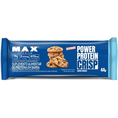 Power Protein Crisp Barra De G Max Titanium Meu Mundo Fit