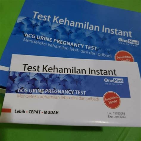 Jual Test Pack Onemed Tes Kehamilan Hcg Perbox Shopee Indonesia