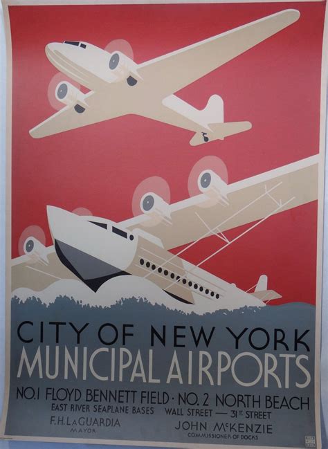 Vintage Aviation Poster, Airplanes and Seaplanes, Early Aviation