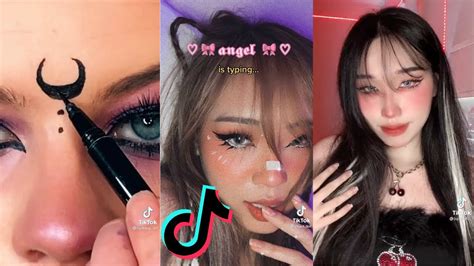 E Girl Makeup Tutorial Tiktok Compilation Youtube