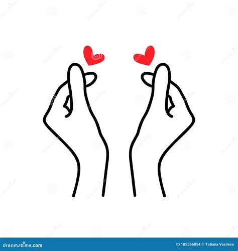 Finger Love Symbol Kpop Lover On Transparent Royalty Free Stock