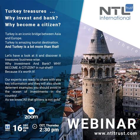 NTL Webinar Turkeys Treasures Turkish CBI Program NTL