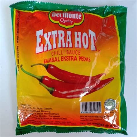 Delmonte Extra Spicy Chili Sauce Sachet Contains X Gr Del Monte Chilli Extra Hot Shopee