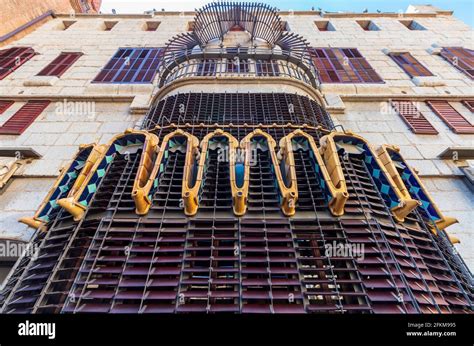 The famous Palau Güell of Barcelona with all its incredible details of